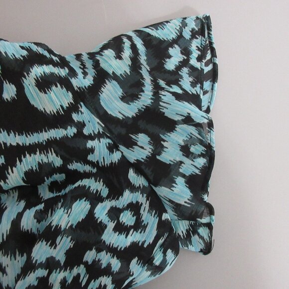 Studio 1 Shrug Jacket & Dress 2-Piece Size 10 Black & Blue Print Lined Formal - Picture 8 of 8